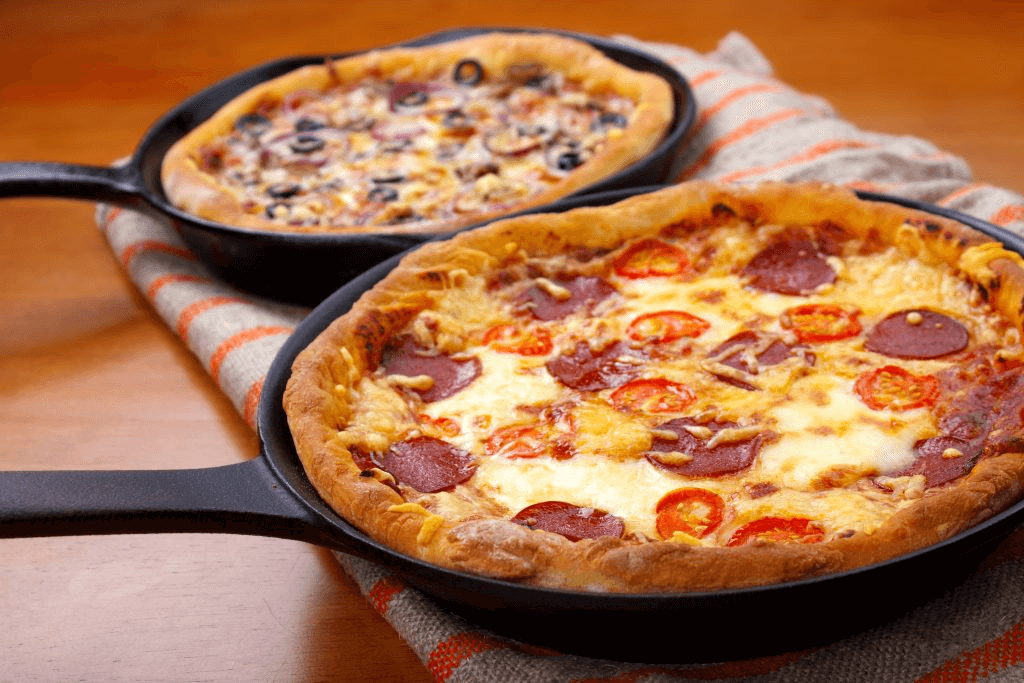 طرز تهیه پیتزا با استفاده از ماهیتابه