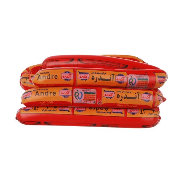 هات داگ ممتاز ویژه 70 درصد گوشت آندره وزن یک کیلوگرم