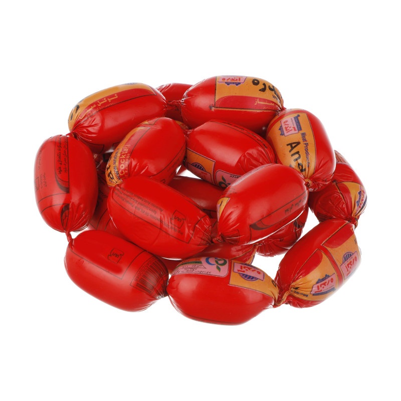 سوسیس کوکتل ممتاز ویژه 70 درصد گوشت آندره وزن یک کیلوگرم